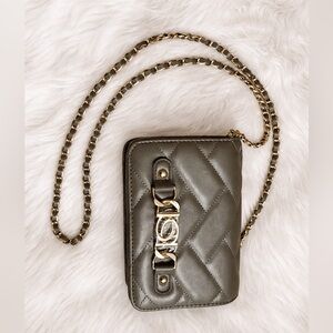 Bebe Quilted Chain Cross Body Bag, never used